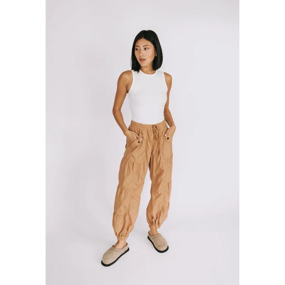 Free People Pants - Free People Cargo Set Me Free Pants FP Ginger Womens size Medium